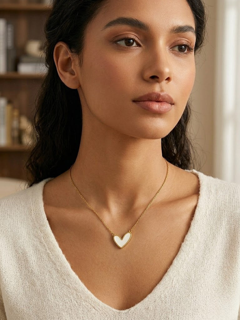 Heart Pendant Necklace — Golden Love Edition